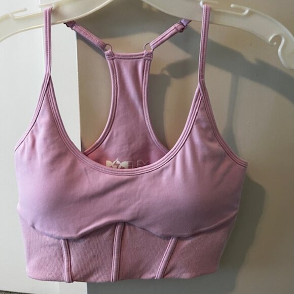 PopFlex Plié Corset Crop Bralette bubblegum Small - Picture 2 of 4